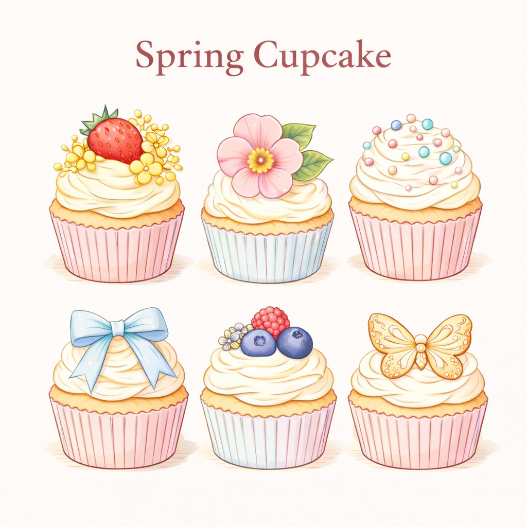 Spring cupcake
