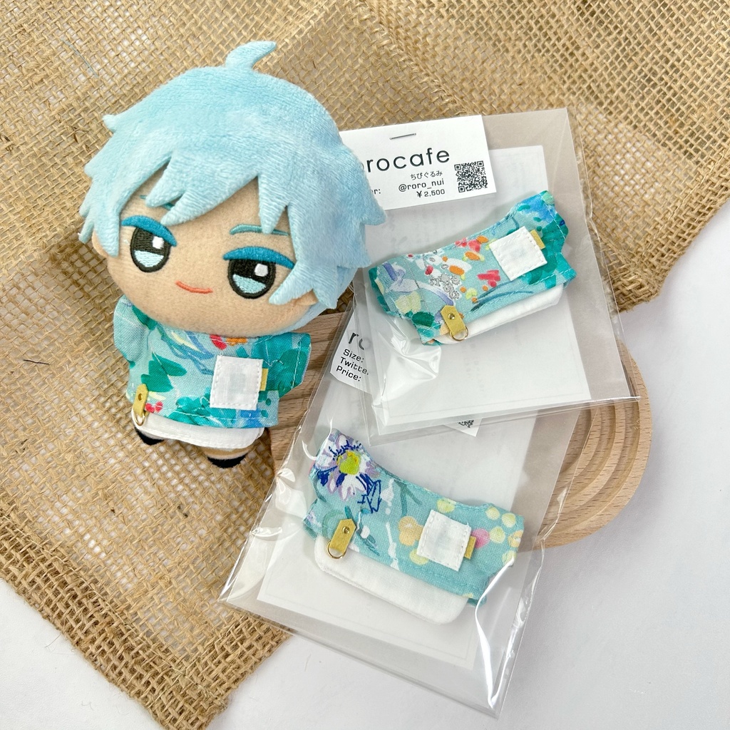 ちびぐるみサイズ夏柄トップス+つけ裾