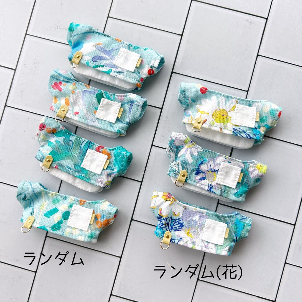 ちびぐるみサイズ夏柄トップス+つけ裾