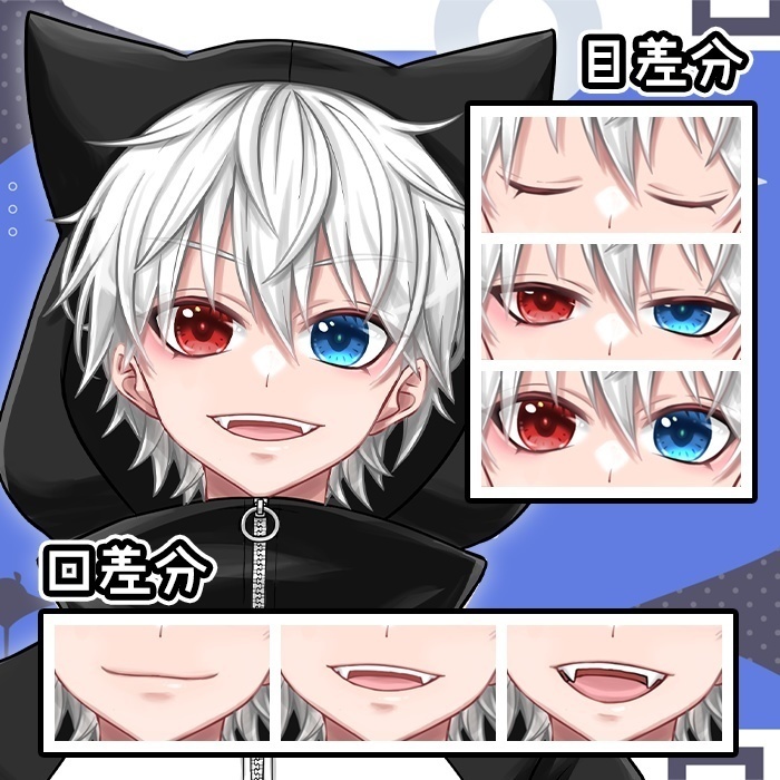 【差し替え簡単】超簡易Live2dモデル(画像別Ver.)【フリー】