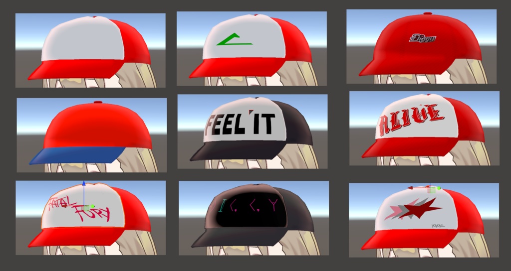 ふしぎちゃん帽子セット【S-001】【A-001】