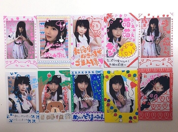 【にしみ】めいどりーみん制服1枚確定にしみランチェキ4枚セット