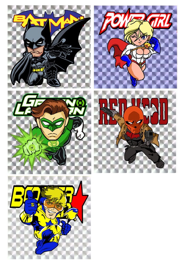 アメコミシール 【DCキャラ 02】 送料込み