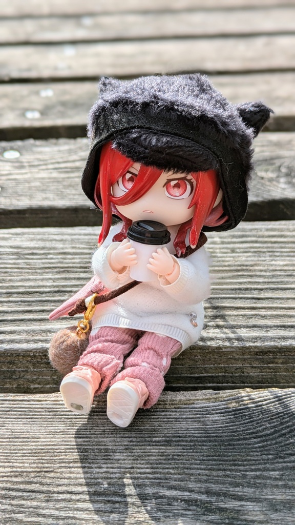 [ねんどーる]ふわもこネコミミキャップ
