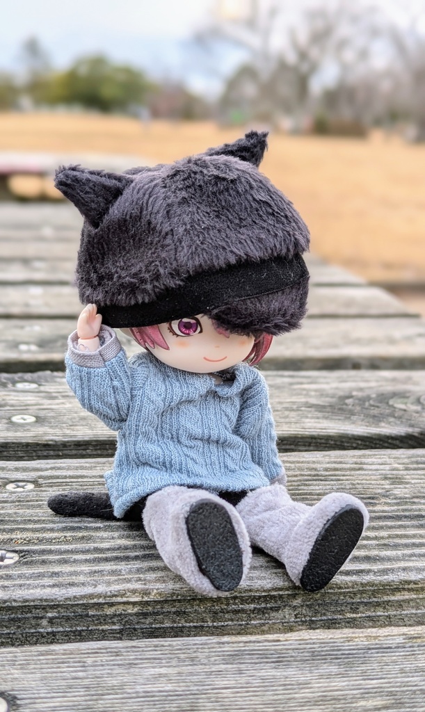 [ねんどーる]ふわもこネコミミキャップ