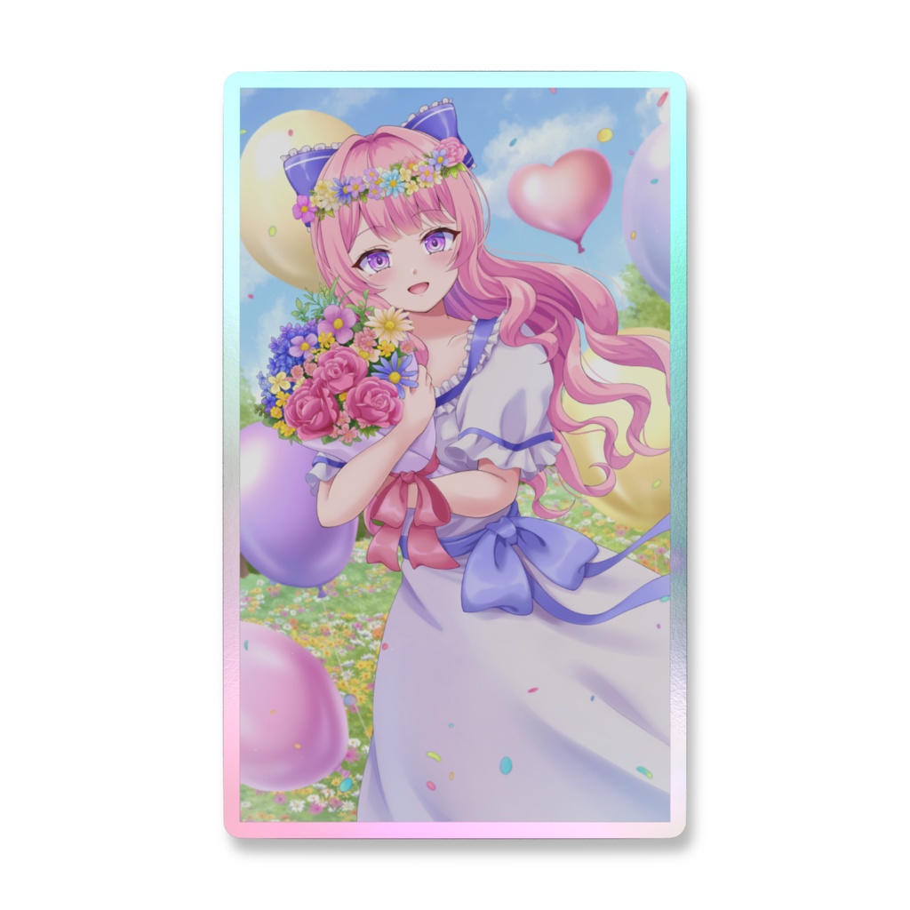 2周年記念スマホステッカー