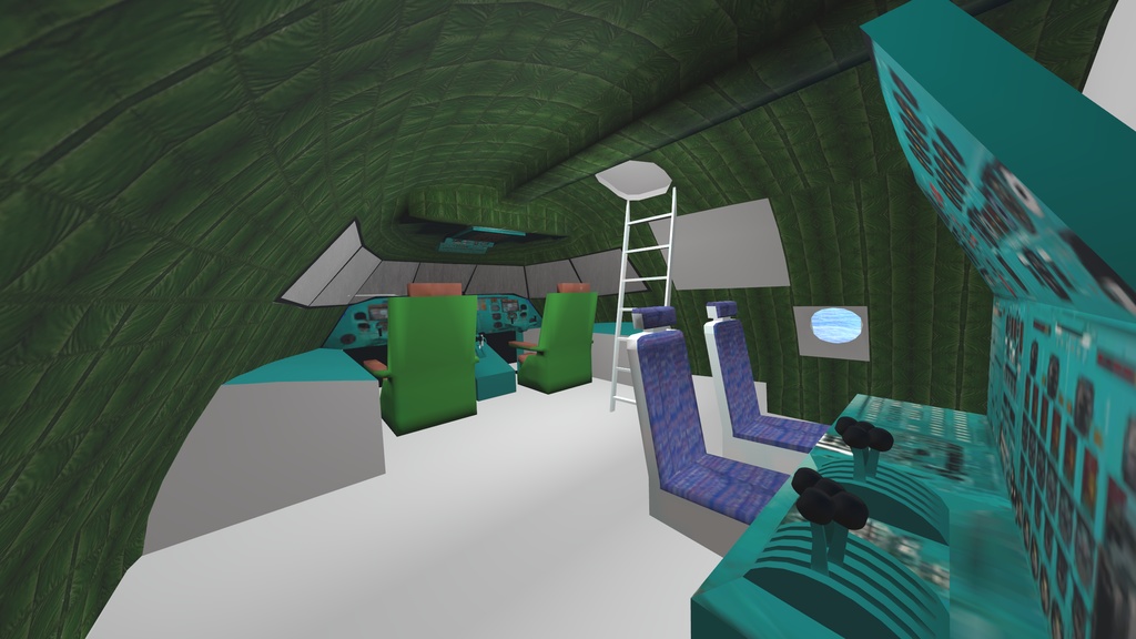 【VRChat】エクラノプラン『海坊主』級 (Static)(インテリア用)