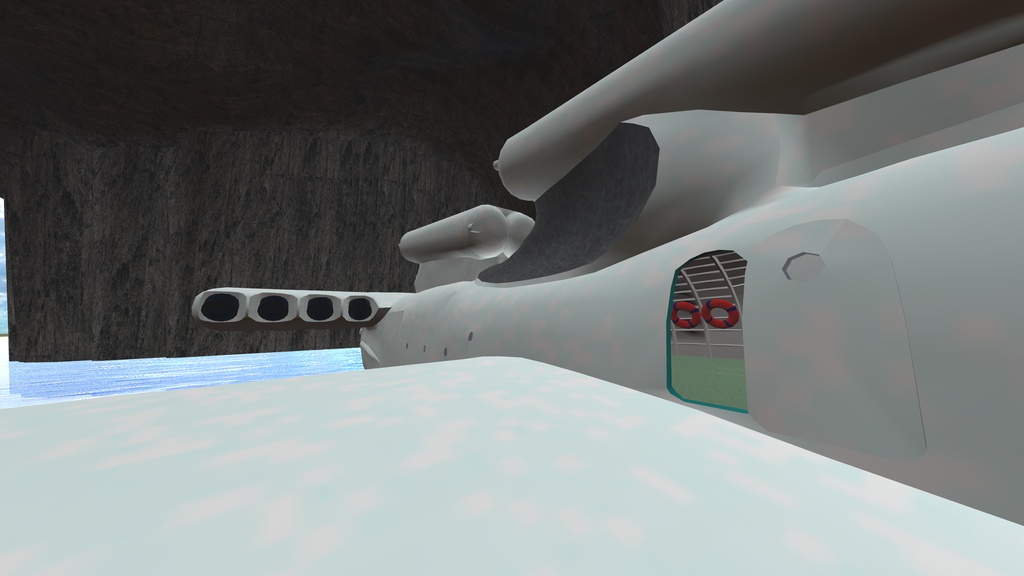 【VRChat】エクラノプラン『海坊主』級 (Static)(インテリア用)