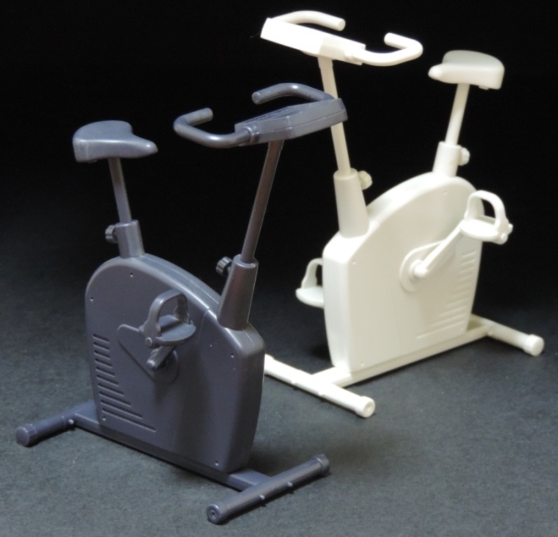 1/12 エアロバイク(ホワイト・ダークグレー2色セット) プラモデル