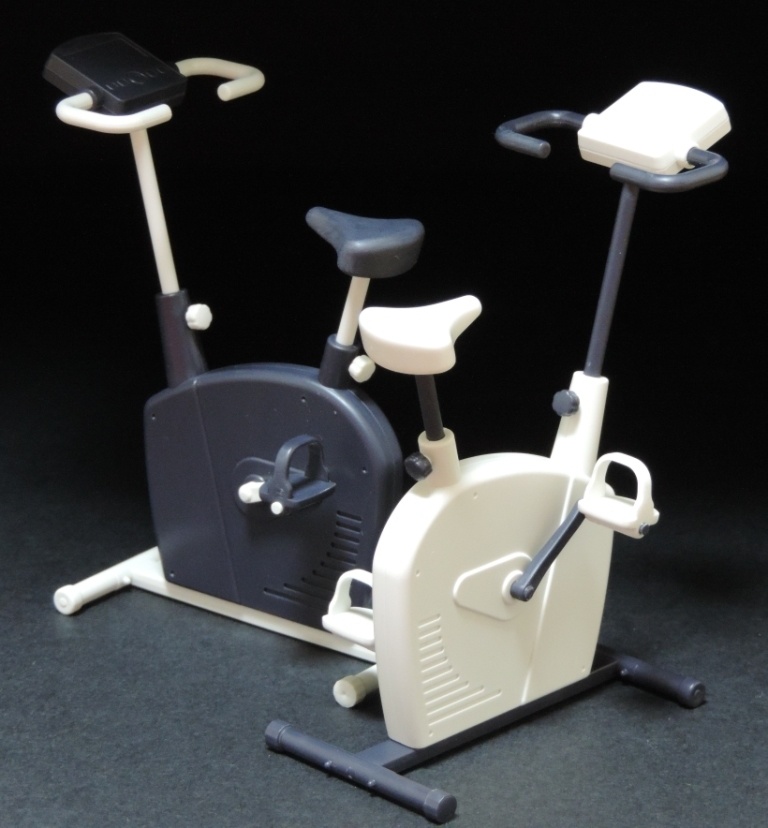 1/12 エアロバイク(ホワイト・ダークグレー2色セット) プラモデル