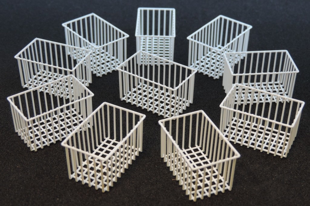 1/12 アイスクリーム用バスケット 10個セット ミニチュア
