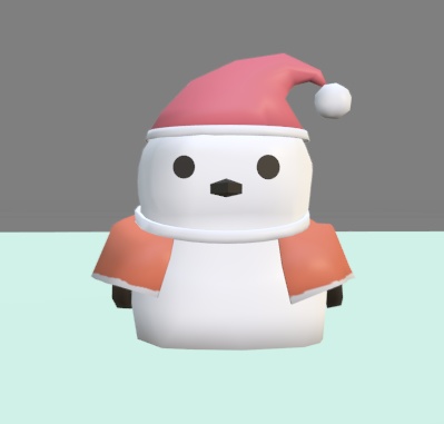 シマエナガ(クリスマスver)3Dモデル