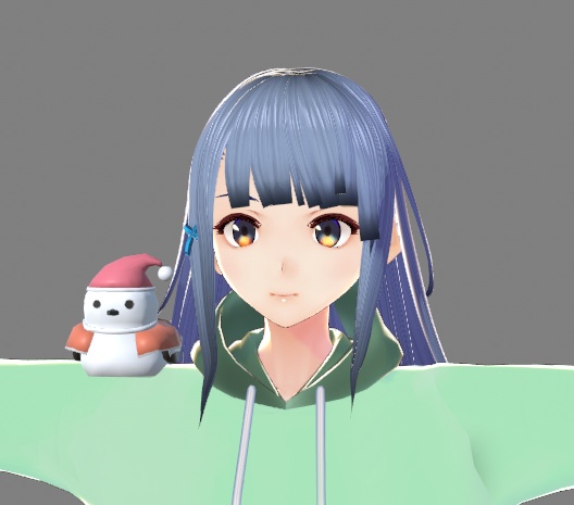 シマエナガ(クリスマスver)3Dモデル