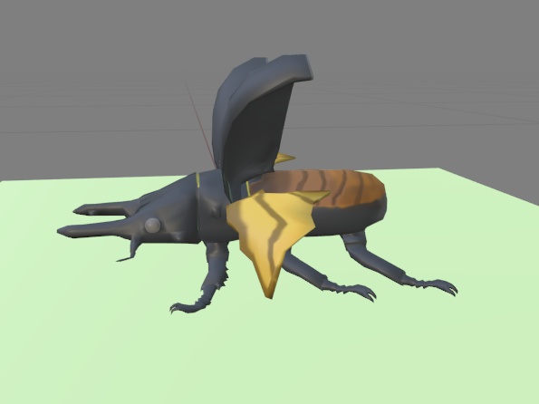 【VRChat】ダールマンツヤ クワガタ【3Dモデル】Vo._07_