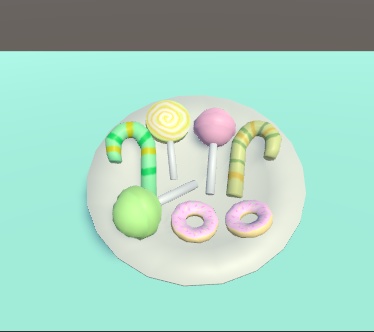 【VRChat】かぼちゃのカゴ と お菓子【3Dモデル】