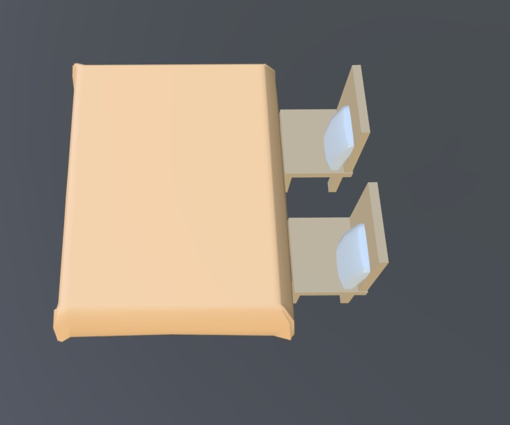 【VRChat】テーブル&イス【3Dモデル】