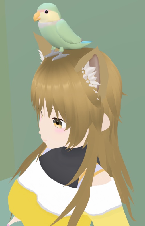 【VRChat】コザクラインコ【3Dモデル】