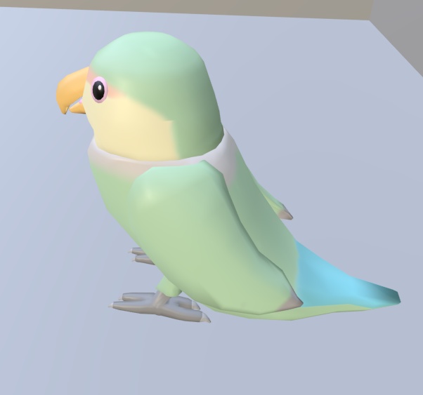 【VRChat】コザクラインコ【3Dモデル】