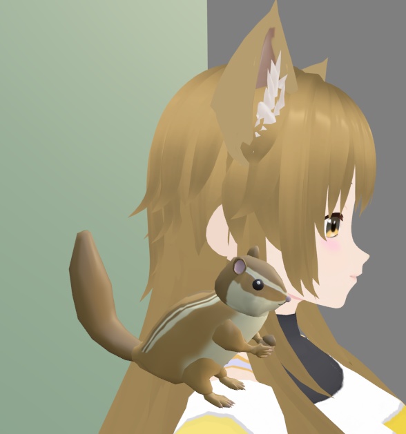 【VRChat】シマリス【3Dモデル】