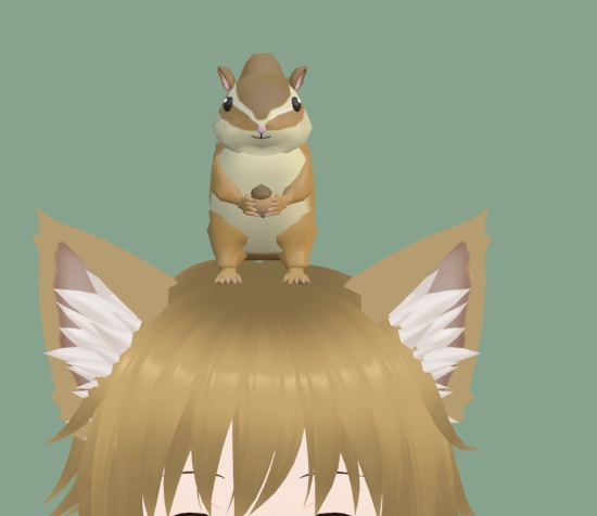 【VRChat】シマリス【3Dモデル】