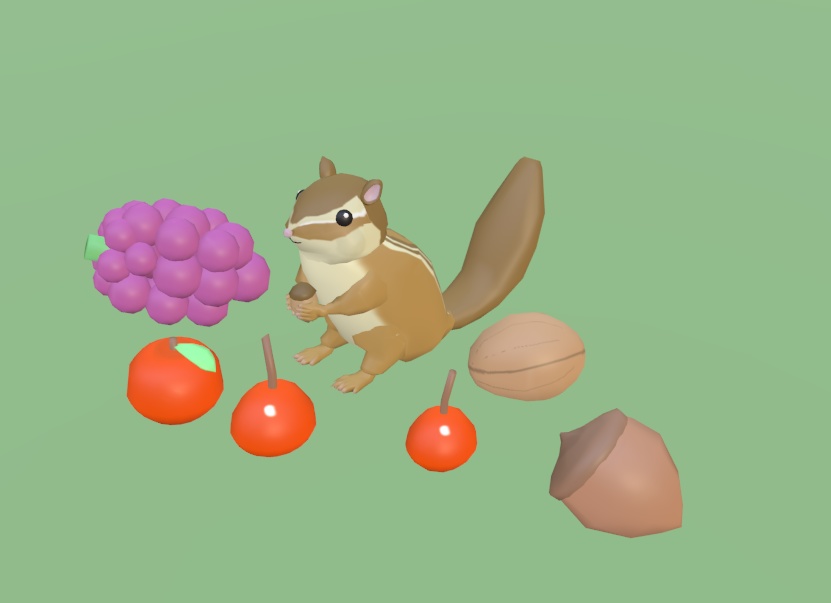 【VRChat】シマリス【3Dモデル】