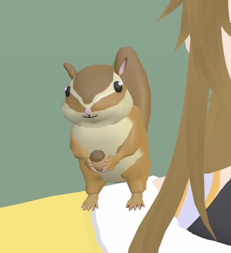 【VRChat】シマリス【3Dモデル】