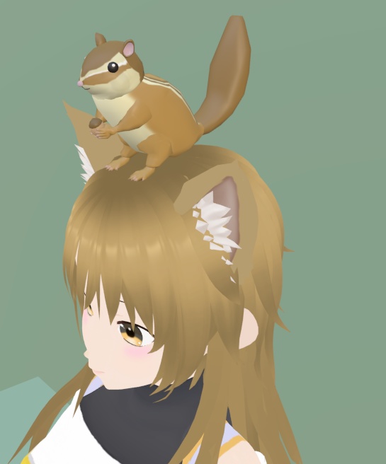 【VRChat】シマリス【3Dモデル】