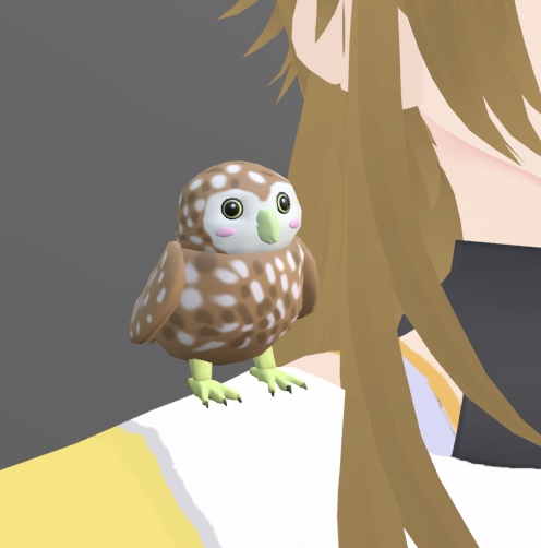 【VRChat】コキンメフクロウ【3Dモデル】