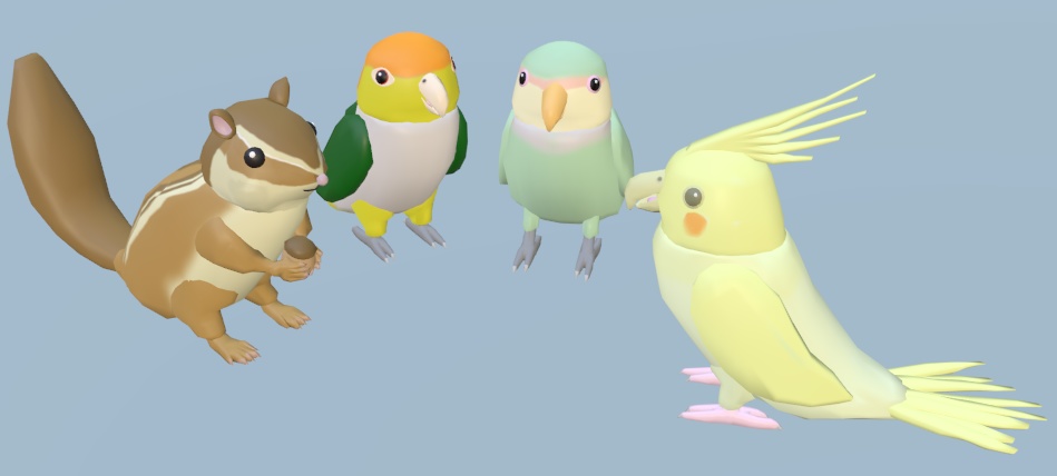 【VRChat】オカメインコ【3Dモデル】Vo._24_