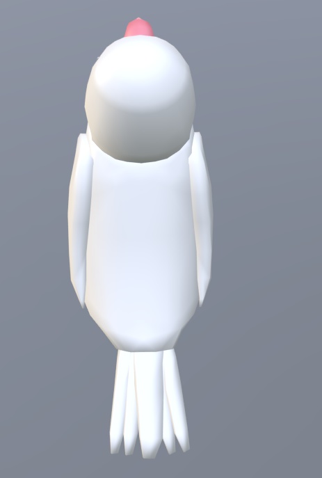 【VRChat】文鳥(白)【3Dモデル】
