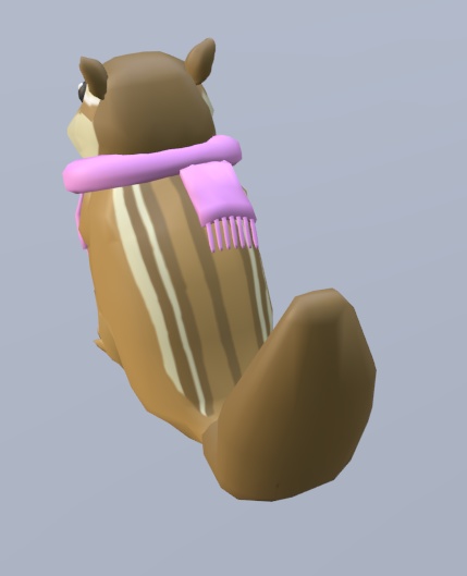 【VRChat】ペット用マフラー【3Dモデル】