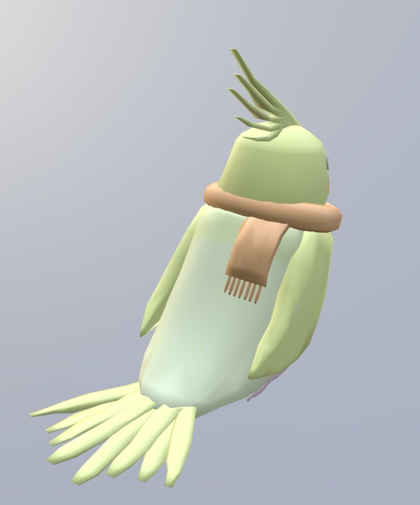 【VRChat】ペット用マフラー【3Dモデル】