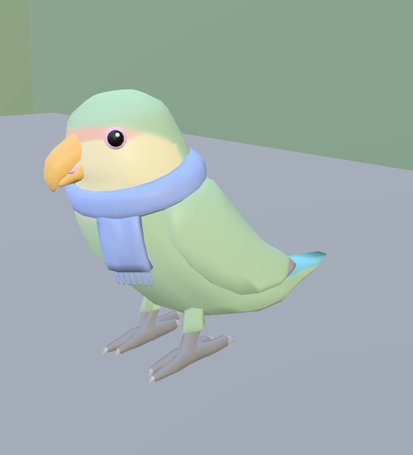 【VRChat】ペット用マフラー【3Dモデル】