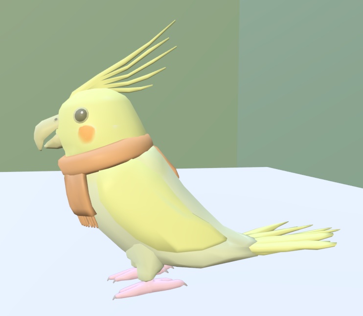 【VRChat】ペット用マフラー【3Dモデル】