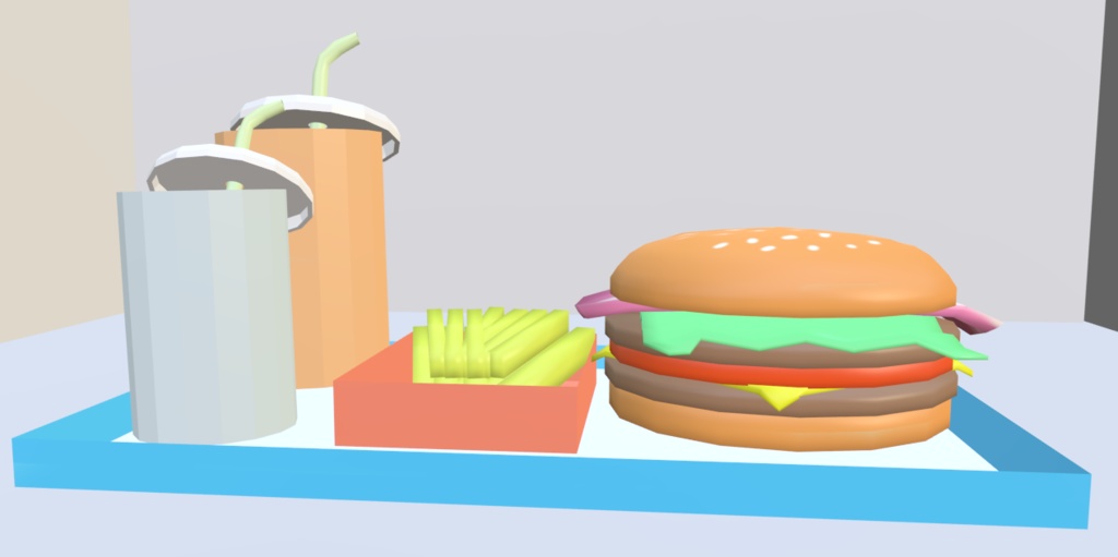 【VRChat】ハンバーガーセット【3Dモデル】