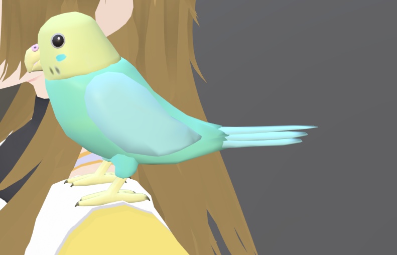 【VRChat】セキセイインコ【3Dモデル】