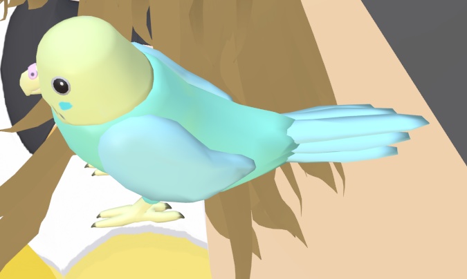 【VRChat】セキセイインコ【3Dモデル】