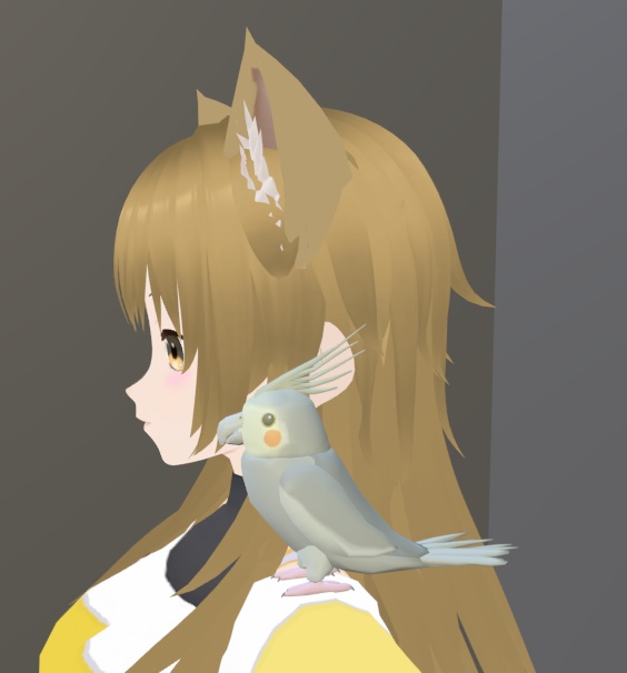 【VRChat】オカメインコ(グレー)【3Dモデル】