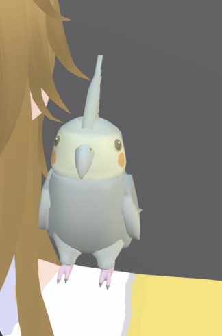 【VRChat】オカメインコ(グレー)【3Dモデル】
