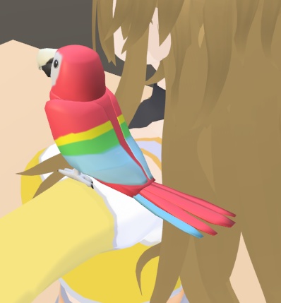 【VRChat】ベニコンゴウインコ【3Dモデル】
