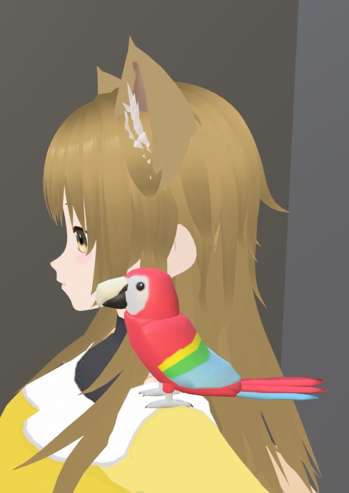 【VRChat】ベニコンゴウインコ【3Dモデル】