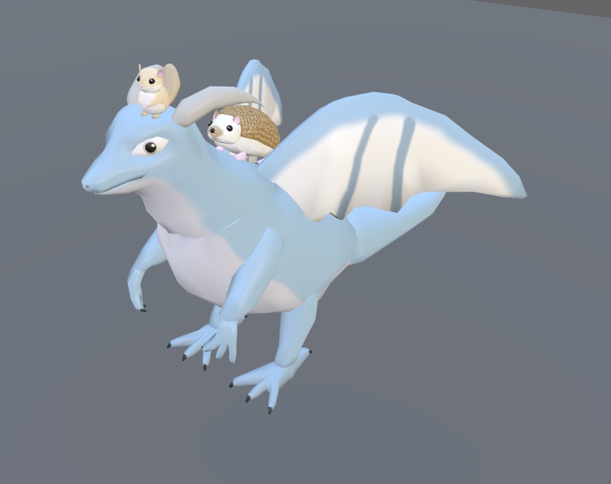 【VRChat】ドラゴン【3Dモデル】