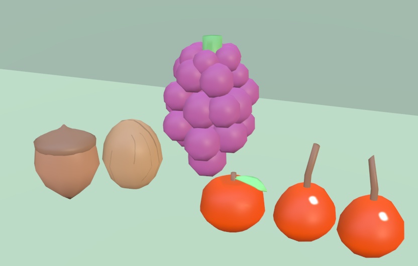 【VRChat】フルーツと木の実セット【3Dモデル】