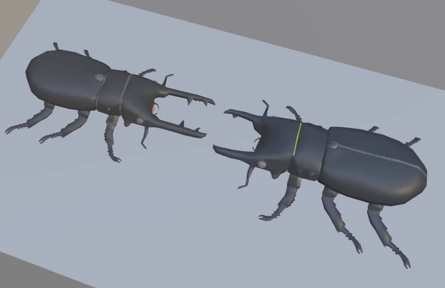 【VRChat】ギラファノコギリクワガタ【3Dモデル】