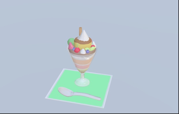 【VRChat】パフェ【3Dモデル】