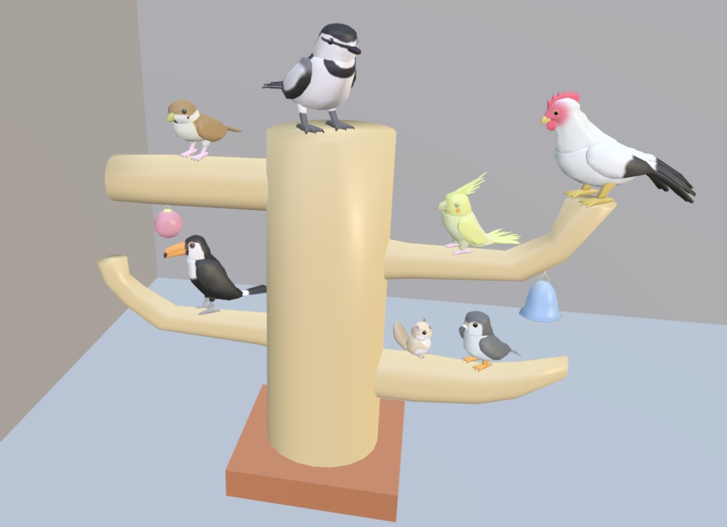 【VRChat】ハクセキレイ【3Dモデル】