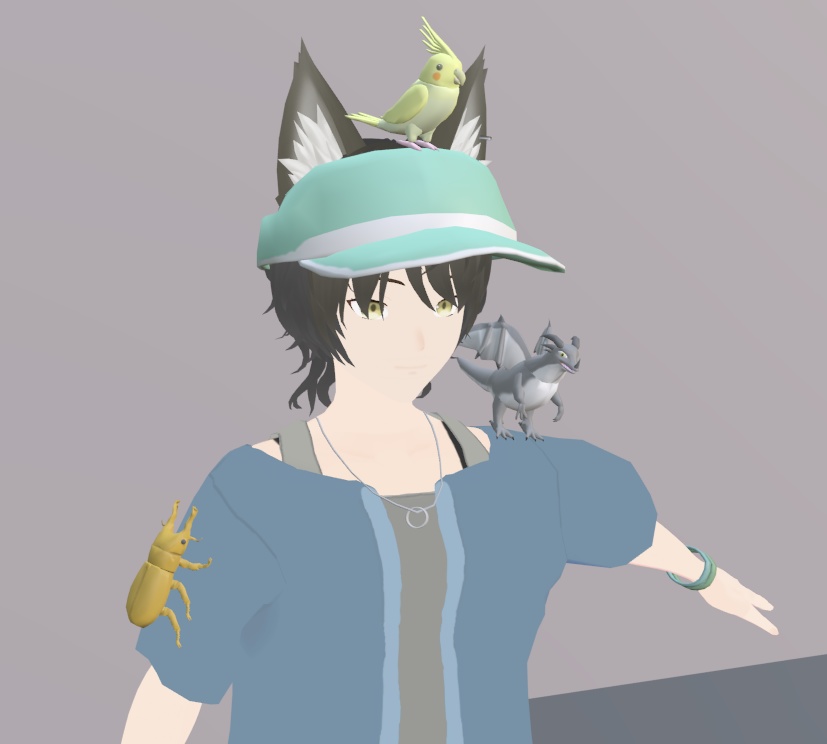 【VRChat】オウゴンオニクワガタ【3Dモデル】