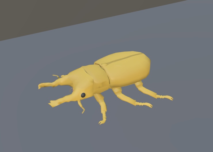 【VRChat】オウゴンオニクワガタ【3Dモデル】