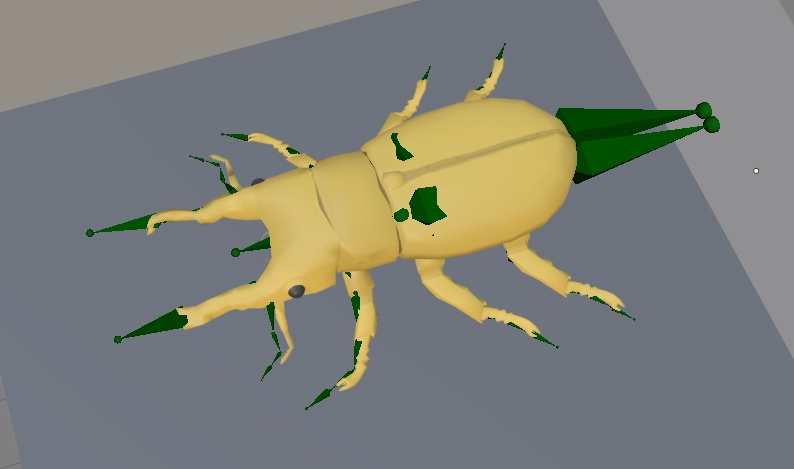 【VRChat】オウゴンオニクワガタ【3Dモデル】