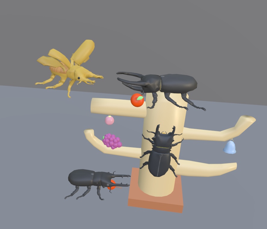 【VRChat】オウゴンオニクワガタ【3Dモデル】